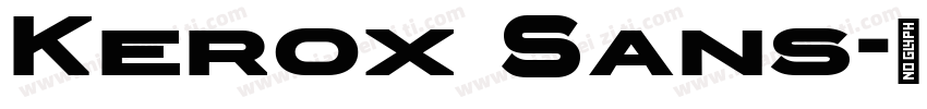 Kerox Sans字体转换